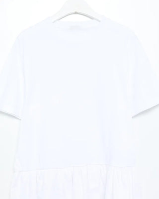 Frilled hem short-sleeve T-shirt