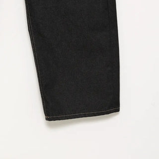 Pocket embroidered denim pants