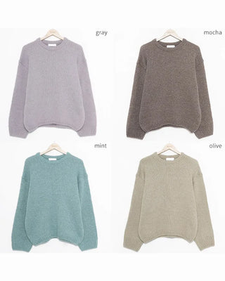 Loose-fit colored knit