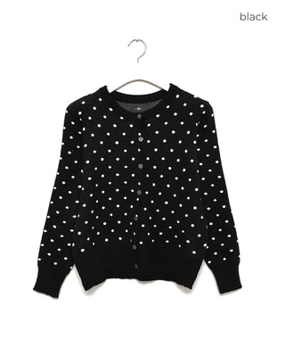 Polka Dot Round Cardigan