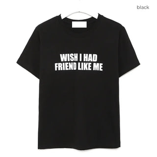 Lettering Half-Crop Half-Sleeve T-Shirt