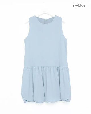 Sleeveless balloon mini dress