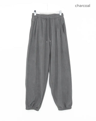 Waist String Fleece Jogger Pants