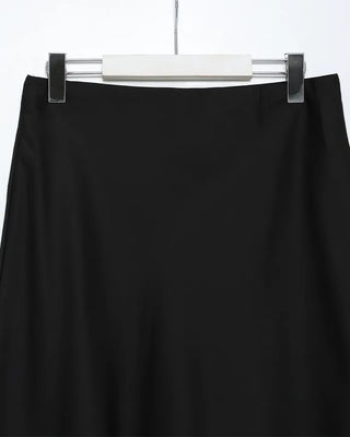 Satin lace long skirt