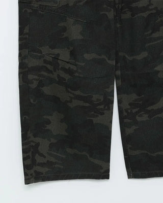Camouflage Cargo Wide Pants