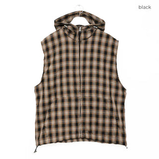 Sunday Check Hooded Vest