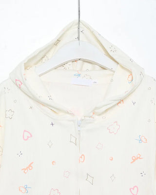 Graffiti Thermal Zip-Up Hoodie
