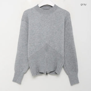 Half-zip knit