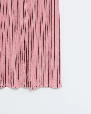 Striped String Point Elastic Waist Pants