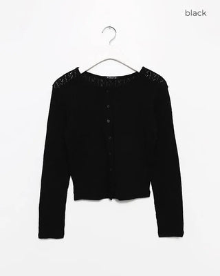 Crew neck cardigan