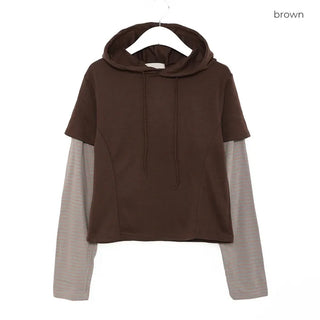 Border Layered Hoodie