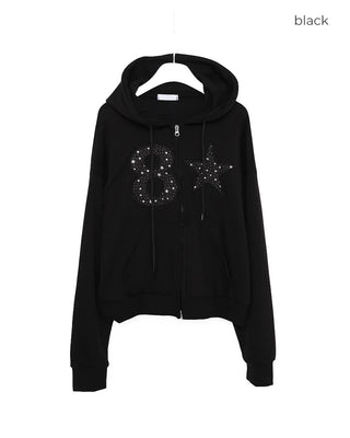 8-Star Dot Patch Hooded Parka