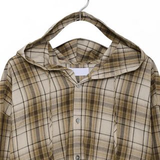 Hooded check shirt