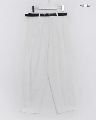 Belted trousers