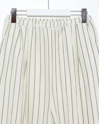 Striped Wide Wrinkle Easy Pants