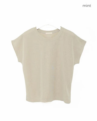 Round neck short-sleeve T-shirt