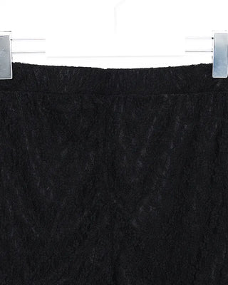 Tiered hem lace leggings