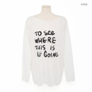 See-through logo T-shirt