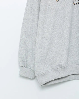 Leopard lettering sweatshirt