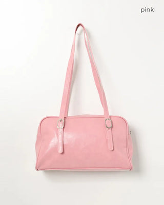 Square buckle belt shoulder bag