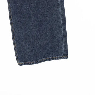 Basic denim pants with brushed lining