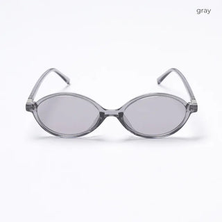 Tinted oval sunglasses