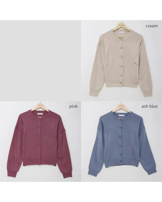 Basic Round Cardigan