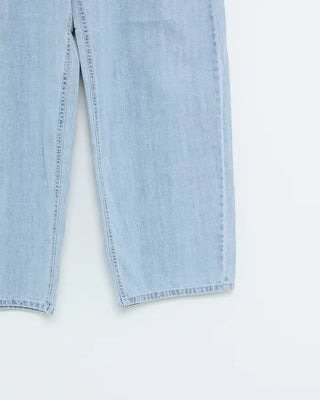 Summer light blue wide denim