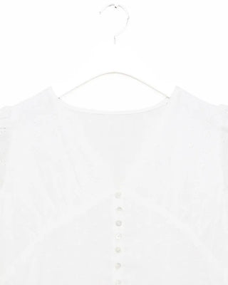 Punched Shirring Mini Dress