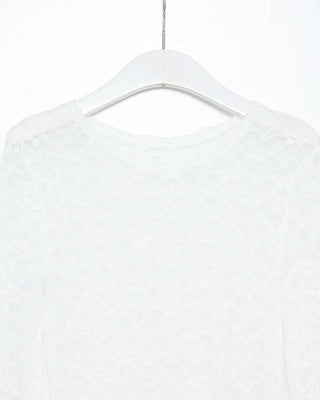 Slim lace long-sleeved cut and sew