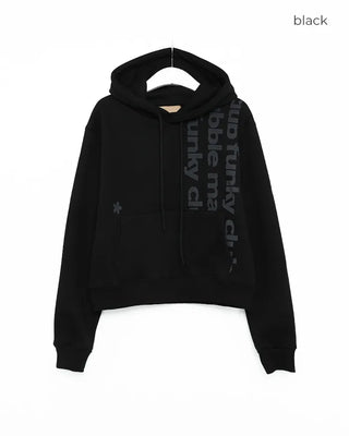 Vertical Lighting Semi-Cropped Hoodie