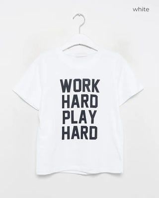 WORK Lettering Short-Sleeved T-Shirt