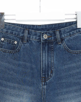 Denim Bermuda shorts