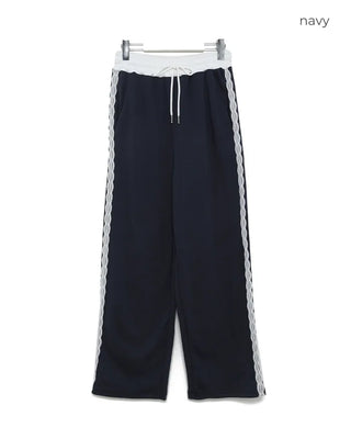 Lace-line sweatpants
