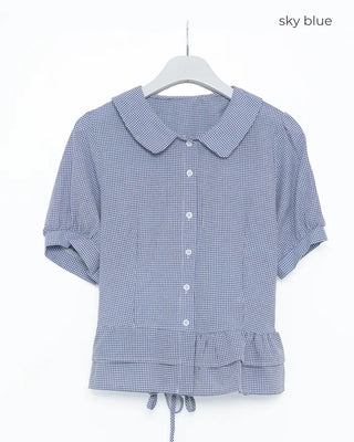 Tiered Shirring Blouse