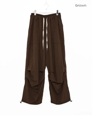 (Unisex) Pintuck Balloon Fit String Waist Elastic Pants