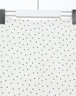 Polka dot asymmetrical midi skirt