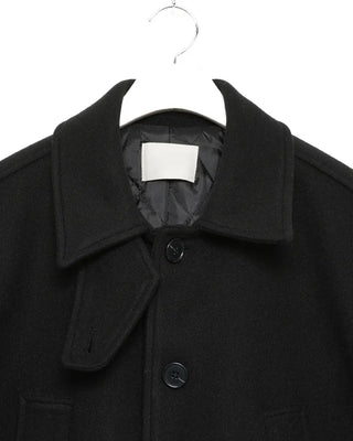 Wool button-up half coat