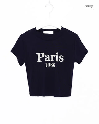 Paris crop t-shirt