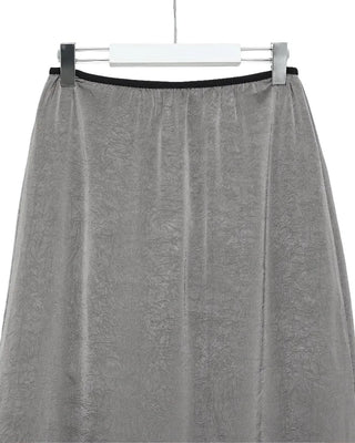 Lace satin maxi skirt