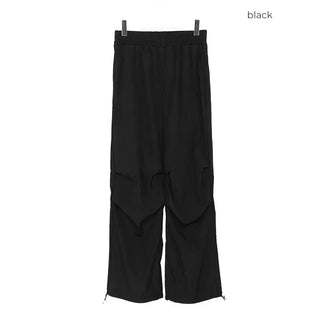 String Cotton Parasuit Pants