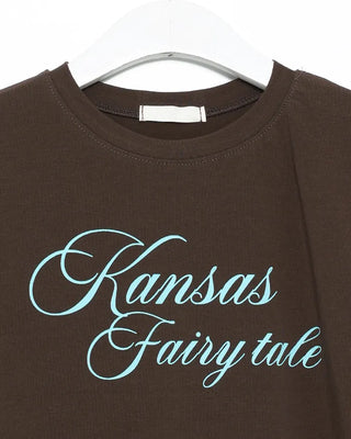 Lettering Slim Short-Sleeve T-Shirt