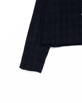 Silver Metal Tweed Jacket
