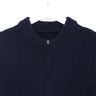 Zip-up knit vest