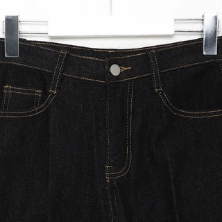 Flared indigo denim