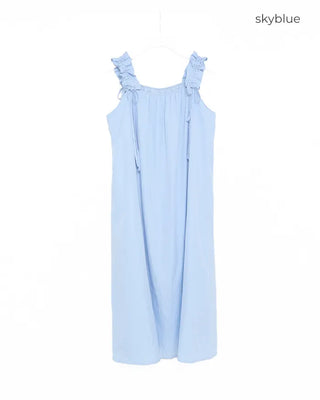 Shoulder String Long Dress