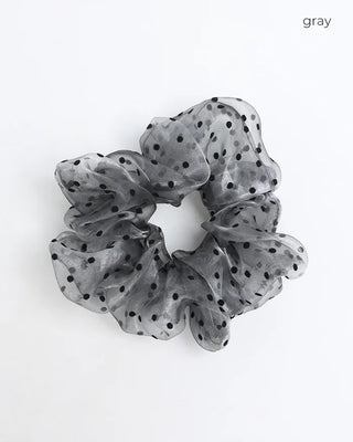 Sheer Dot Scrunchie