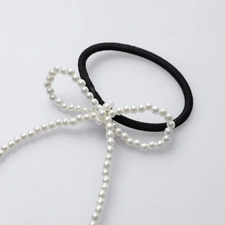 Pearl Ribbon Hair Strap