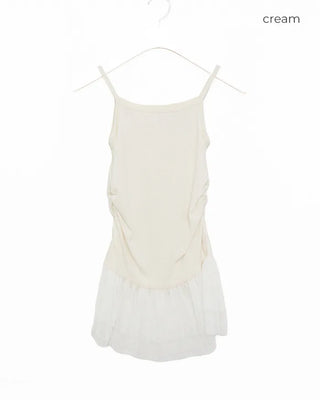 Polka Dot Frill Layered Camisole