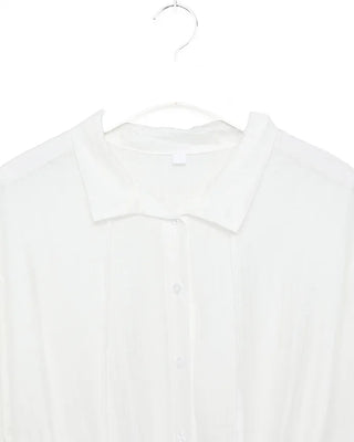 Striped waist string peplum blouse